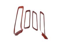 Molduras interiores de coche Molduras Para El Marco De La Manija Interior De La Puerta Para Ford Para Explorer 2016-2018(Wood Color)