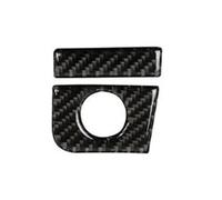 Molduras interiores de coche Para Ford Para Mustang GT 2015-2021 Interior Del Coche Caja Almacenamiento Copiloto Cubierta Panel Interruptores Pegatinas Embellecedoras Decorativo Interior(Black(RHD))