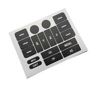 Molduras interiores de coche Para VW Para Golf Para Jetta Para Passat 2005 2009 Menú Multimedia Coche CD FM AM Radio Audio Interruptor Botón Reparación Calcomanía Adhesivo Decorativo Interior