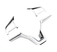 Molduras interiores de coche Pegatina Cubierta Del Pomo Volante Para Nissan Para Xtrail T32 17-21 Para Rogue Para Note Para Qashqai J11 Para Versa Para Juke Interiores Coche(Bright sliver 3pcs)