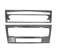 Molduras interiores de coche Pegatina Embellecedora Panel Control CD Aire Acondicionado Con Apariencia Fibra De Carbono Para Serie 3 E90 E92 E93 2005-2009 2010 2011 2012 Interiores Coche