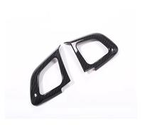 Molduras Interiores Embellecedor Marco Botón Volante Coche ABS Cromado Para Land Para Rover Para Range Para Evoque 2011-2017(Fibra de carbon)