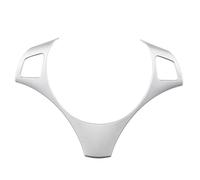 Molduras Interiores Embellecedor Para El Panel Del Volante, Pegatina Decorativa Para El Marco, Accesorios Para Serie 3 E90, E92, E93 (2005-2010, 2011 Y 2012)(Plata)