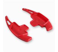 Molduras interiores Levas De Cambio Para Volante De Coche, Pegatinas Para Benz Clase A, B, C, E, CLA, GLA, CLS, GLC, GLE, W176, W205, W246, C117, W218(ROJO)