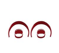 Molduras interiores Para Clio 2013 2014 2015 2016 2017 2018 Auto Aire Acondicionado Salida Pegatina Perilla Embellecedora Cubierta Interiores Embellecedor(Red)