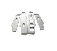 Molduras Interiores Para Hyundai Para Solaris 2 2017 Cubierta Panel Interruptor Control Elevación Cristal Puerta Moldura Interior ABS Mate(Stainless steel)