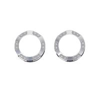 Molduras Interiores Para SEAT Para León Para Para Mk2 1P 2008-2012 Consola Central Ajuste Aire Acondicionado Anillo Cubierta Embellecedor(Plata)
