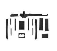 Molduras interiores Para Tesla Para Model X/S Envoltura Consola Central Fibra Carbono Pegatina Vinilo Embellecedor Interior Brillante Embellecedora Interiores Embellecedor