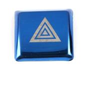 Molduras Interiores Pegatinas Embellecedoras Para Interruptor Luz Emergencia Coche Botón Advertencia Cubierta Interior Para Toyota Para Camry 70 XV70 2018-2020(Azul)