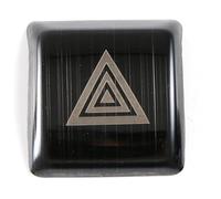 Molduras Interiores Pegatinas Embellecedoras Para Interruptor Luz Emergencia Coche Botón Advertencia Cubierta Interior Para Toyota Para Camry 70 XV70 2018-2020(Negro)