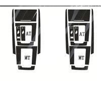 Molduras la consola Calcomanías Fibra Carbono Para La Consola Central Interior Coche Que Cambian Color Para Mazda CX30 2020-2024(5D CF Black)