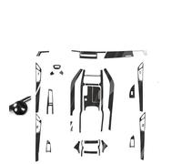 Molduras la consola Calcomanías Fibra Carbono Para Moldura Consola Central Interior Coche Que Cambian Color Para A8 D4 2011-2017(5D CF black- Type A)