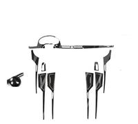 Molduras la consola Calcomanías Fibra Carbono Para Moldura Consola Central Interior Coche Que Cambian Color Para A8 D4 2011-2017(5D CF black- Type B)