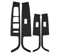 Molduras la consola Embellecedor Panel Interruptor Botón Elevalunas Para Hyundai Para Sonata 9 2015-2017 Juego 4 Pegatinas(5D CF black)