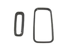 Molduras la consola Panel Cambio Marchas Fibra Carbono Para Jeep Para Wrangler JK 20011-2017 Cubierta Interior La Puerta Pegatinas ABS(Big Small Gear Box)