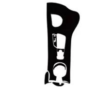 Molduras la consola Para Toyota Para CHR Para C-HR 2018-2023 Adhesivo Interior Coche Consola Central Pantalla Engranaje Tablero Puerta Ventana(5d black)