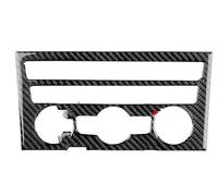 Molduras la Consola Pegatina Fibra Carbono Suave para Botón Aire Acondicionado Central Coche para Seat Leon MK3 2013 2014 2015 2016 2017 2018 2019 Y 2020 Control Central Interior(Type A Black Carbon)