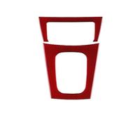 Molduras la consola Pegatina Fibra Carbono Suave Para Subaru Para Impreza 2005 2006 Y 2007 Panel Cambio Marchas Salida Ventilación Marco CD Accesorios Interiores(LHD RHD Outer Red7)