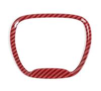 Molduras la consola Pegatinas Decorativas Para Volante Coche ABS Para Dodge Para Challenger Y Para Charger 2015 En Adelante(Red carbon fiber)