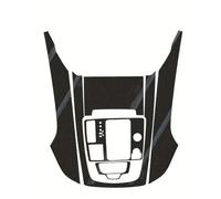 Molduras la consola Pegatinas Interiores Para A7 Para A6 C7 (2012-2018 Consola Central Panel Cambio Marchas Manija Puerta Panel Elevador Fibra Carbono(5D CF Black)