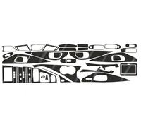 Molduras la consola Pegatinas Interiores Para Q50 2013-2022 Consola Central Panel Instrumentos Manija Puerta Aire Panel Elevación(5D CF Black)