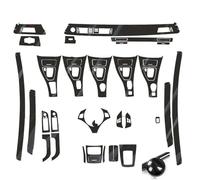 Molduras la consola Película Adhesiva Para El Interior Coche Para BMW E92 E93 2005-2012 2 Puertas Consola Central Palanca Cambios Panel Control Manija(5D CF Black)