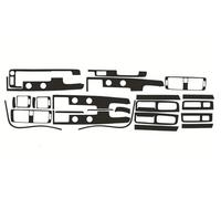 Molduras la consola Película Adhesiva Para El Interior Coche Volvo S40 C30 V50 Pegatinas Fibra Carbono Para Consola Central Salpicadero Manija Puerta(5D CF black)