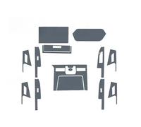 Molduras la consola Película Protectora Antiarañazos TPU Para Consola Central Puerta Coche Toyota BZ4X 2022-2023 Panel Multimedia Navegación(Right steering wheel)