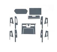 Molduras la Consola Película Protectora Antiarañazos TPU para Consola Central Puerta Coche Toyota BZ4X 2022-2023 Panel Multimedia Navegación Control Central Interior(Left Steering Wheel)