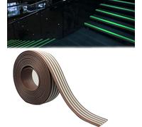 Molduras para bordes de escaleras, Borde de borde escalón escaleras autoadhesivo for interiores y exteriores(Brown 10cm,L 2m)