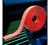 Molduras para bordes de escaleras, Borde de escalera for escaleras, protectores borde escalón autoadhesivos for interiores y exteriores(Red 10cm,L 8m)