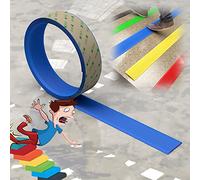 Molduras para bordes de escaleras, Tiras de goma for borde escalón, tira umbral y antideslizante, fácil instalar, ancho 4 cm/1,57 pulgadas(Blue,50m/1968.5in)