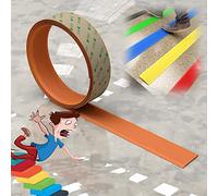 Molduras para bordes de escaleras, Tiras de goma for borde escalón, tira umbral y antideslizante, fácil instalar, ancho 4 cm/1,57 pulgadas(Orange,35m/1377.9in)