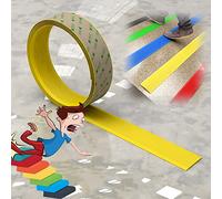 Molduras para bordes de escaleras, Tiras de goma for borde escalón, tira umbral y antideslizante, fácil instalar, ancho 4 cm/1,57 pulgadas(Yellow,3m/118.1in)