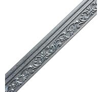 molduras para zócalos, Borde de rodapié espuma PE autoadhesivo 2, mx8cmx7mm(Silver Gray)