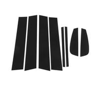molduras Pilar Central Compatible Con Peugeot 508 MK1 W23 2010-2018 Sedán 8 Piezas Pegatinas Embellecedoras Para Pilar Puerta Ventana Columna BC Color Negro Brillante