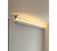 Molduras Techo Moldura de Corona para Iluminación Indirecta con Led, Moldura Lavadora de Pared de Techo para Teatro Cocina Oficina, Canal de Perfil de Zócalo(14 m/45.9 ft)