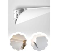 Molduras Techo Moldura de Techo en Forma V con Alojamiento LED, Canal Difusor para Iluminación Indirecta Moderna, Perfil para Cornisa y Borde Pared Cartón Yeso(9.5m/31.1 ft)