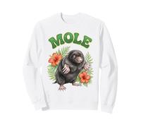 Mole Groovy Floral Topo Acuarela Boho Topo Sudadera