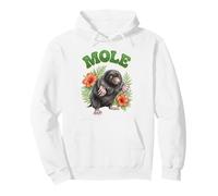 Mole Groovy Floral Topo Acuarela Boho Topo Sudadera con Capucha