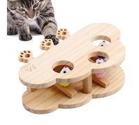Mole Toy - Wooden Cat Scratcher Board with Interactive Mole Game, Juguete Duradero para Mascotas para moler Garras, Ejercicio y Entretenimiento para Gatos