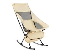 Moleadora Plegable - Rocker Ligero, Reclinable | Asiento Y De Bolsillo Almacenamiento, Reposabrazos Ergonómico, Balancín Compacto Para Terraza, Balcón, Junto A La Piscina, Viajes Al Aire Libre, Picn