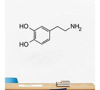 Molécula De Dopamina, Pegatina De Pared, Ecuación Química, Vinilo, Calcomanía De Pared, Escuela, Aula, Laboratorio De Química, Arte De Pared, Decoración Mural 57X80Cm