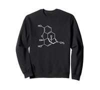 Molécula de morfina C17H19NO3 - Química Sudadera