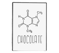 Molécula Pin: Broche de esmalte de cafeína y dopamina, Klein, Metal no precioso