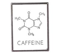 Molécula serie esmalte Pin: cafeína, serotonina, dopamina insignia mochila decoración, Klein, Metal no precioso