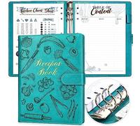 molekaus Libro de recetas, libro de recetas en blanco para escribir en tus propias recetas, cuaderno de recetas para cocina familiar, tapa dura extraíble de 7 x 10 pulgadas, diario de recetas con 160