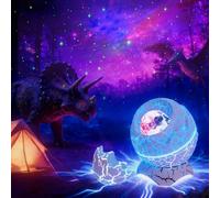 MOLEKSDAL Proyector de estrellas «Huevo de dinosaurio Galaxy» con luz nocturna, nebulosas, temporizador y mando a distancia; regalo y decoración para dormitorios, adultos y niños; mini