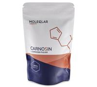 MoleQlar L-Carnosina en polvo 30 g, suplemento alimenticio con 1000 mg de L-carnosina por porción, polvo vegano con vaso medidor, apto para mezcla, llenado de cápsulas y uso diario