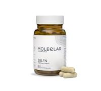 MoleQlar Selenio 60 cápsulas - 200 µg selenita sódica/cápsula, 60 días, vegano, certificado Alemania